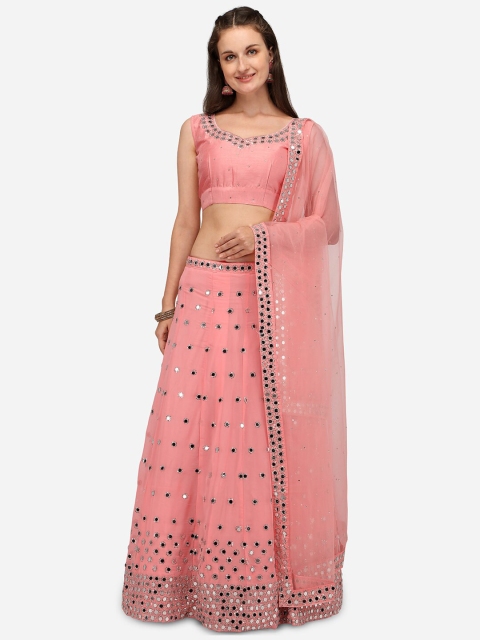 Mameraa Peach-Coloured Mirror Work Semi-Stitched Lehenga & Unstitched Blouse With Dupatta
Mameraa Peach-Coloured Mirror Work Semi-Stitched Lehenga & Unstitched Blouse With Dupatta