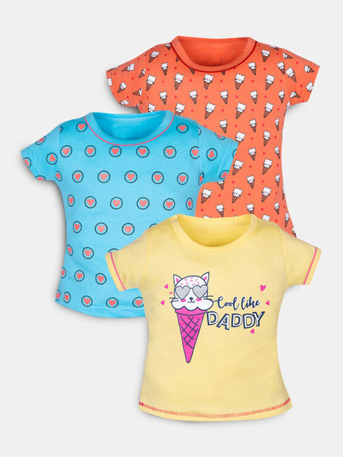Hopscotch Girls Blue Set of 3 Printed T-shirt
Hopscotch Girls Blue Set of 3 Printed T-shirt
