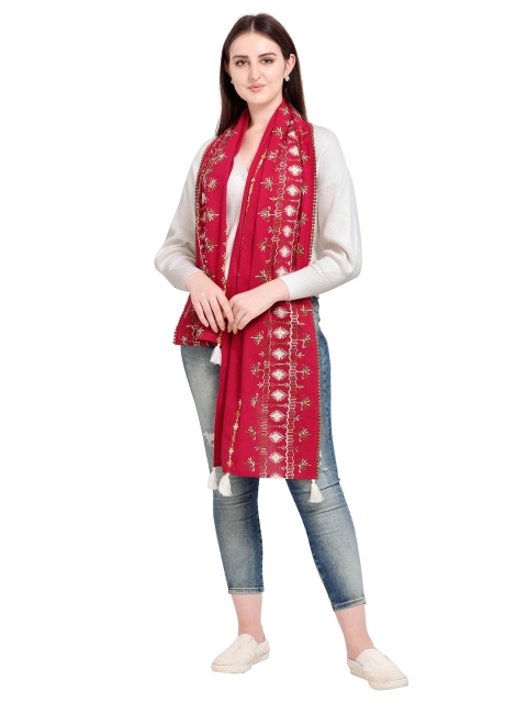 MESMORA FASHION Red & Green Ethnic Motifs Embroidered Pure Cotton Dupatta with Thread Work
MESMORA FASHION Red & Green Ethnic Motifs Embroidered Pure Cotton Dupatta with Thread Work