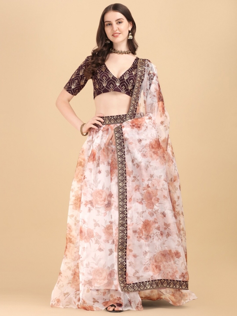 Fab Viva White & Peach-Coloured Printed Sequinned Semi-Stitched Lehenga & Unstitched Blouse With Dupatta
Fab Viva White & Peach-Coloured Printed Sequinned Semi-Stitched Lehenga & Unstitched Blouse With Dupatta