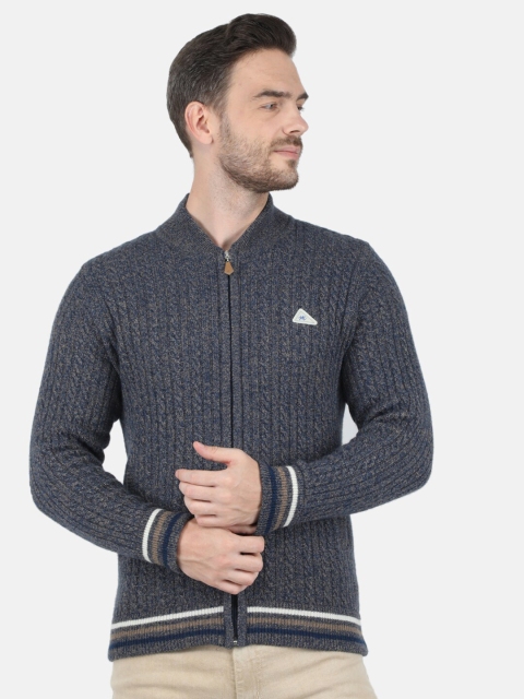 Monte Carlo Men Blue Cable Knit Pullover