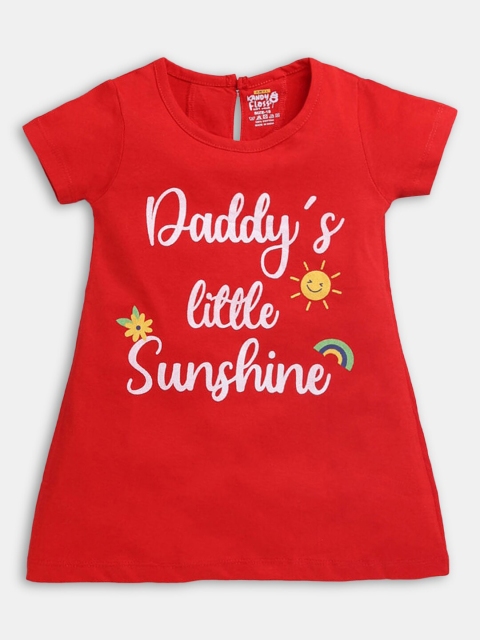Hopscotch Red Peplum Dress