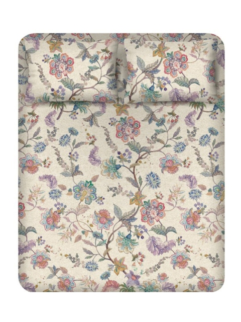 TARA- Sparkling Homes Off White & Green Floral 350 TC King Bedsheet with 2 Pillow Covers
TARA- Sparkling Homes Off White & Green Floral 350 TC King Bedsheet with 2 Pillow Covers