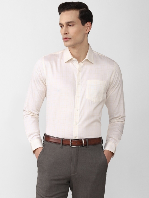 Van Heusen Men Cream-Coloured Slim Fit Grid Tattersall Checked Pure Cotton Formal Shirt
Van Heusen Men Cream-Coloured Slim Fit Grid Tattersall Checked Pure Cotton Formal Shirt