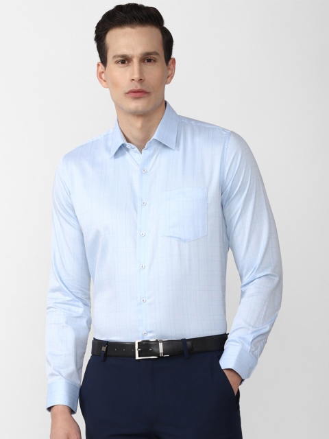 Van Heusen Men Blue Slim Fit Formal Shirt