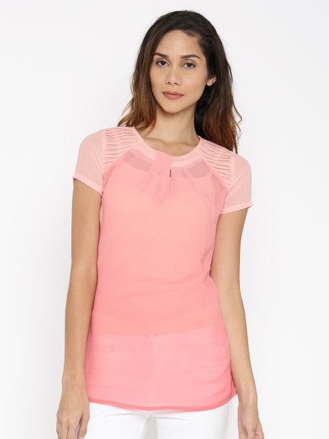 Jealous 21 Women Pink Solid Top