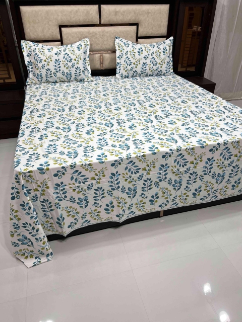 Pure Decor Unisex Blue 400 TC Printd Pure Cotton King Size Bedsheet With Pillow Covers
Pure Decor Unisex Blue 400 TC Printd Pure Cotton King Size Bedsheet With Pillow Covers