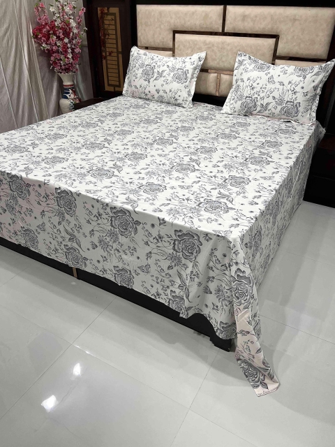 Pure Decor Blue & White Floral 400 TC Pure Cotton King Bedsheet with 2 Pillow Covers
Pure Decor Blue & White Floral 400 TC Pure Cotton King Bedsheet with 2 Pillow Covers