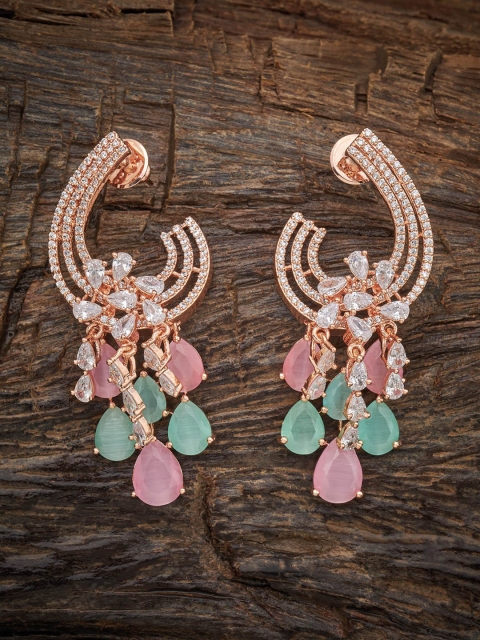 Kushal's Fashion Jewellery Women Pink & Gold-Toned Contemporary Chandbalis Earrings
Kushal's Fashion Jewellery Women Pink & Gold-Toned Contemporary Chandbalis Earrings