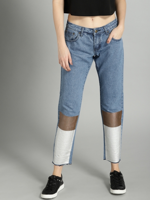 Roadster Women Blue Slim Fit Mid-Rise Clean Look Jeans