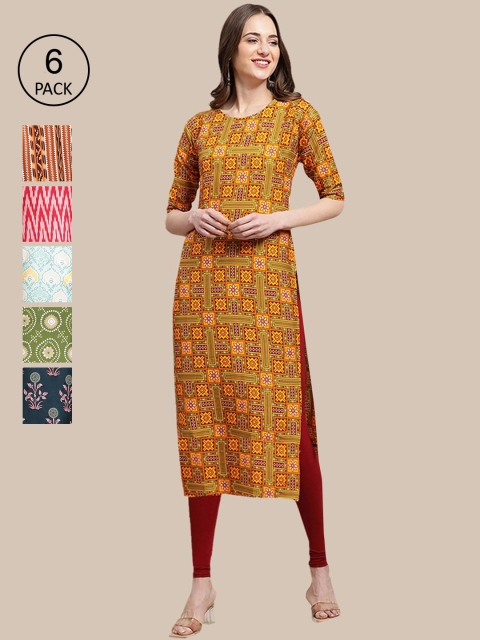 1 Stop Fashion Women Mustard Yellow & Red Ethnic Motifs Printed Summer Sheers Crepe Kurta
1 Stop Fashion Women Mustard Yellow & Red Ethnic Motifs Printed Summer Sheers Crepe Kurta