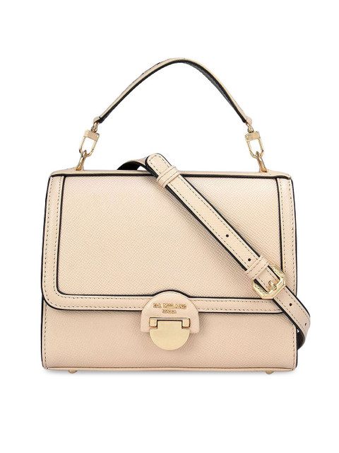 Da Milano Beige Leather Structured Sling Bag
Da Milano Beige Leather Structured Sling Bag