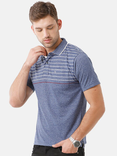 Classic Polo Men Blue Striped Polo Collar T-shirt
Classic Polo Men Blue Striped Polo Collar T-shirt