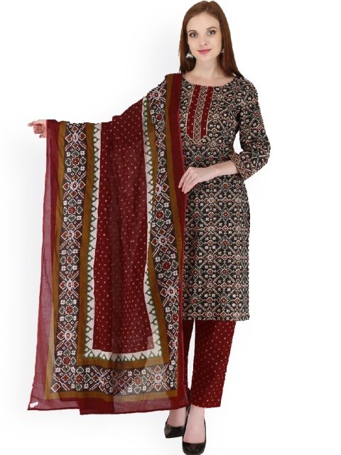 ERISHA Women Black Ethnic Motifs Printed Pure Cotton Kurta with Trousers & With Dupatta
ERISHA Women Black Ethnic Motifs Printed Pure Cotton Kurta with Trousers & With Dupatta