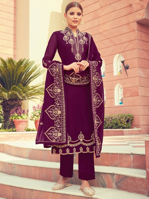 Shaily Burgundy & Cream-Coloured Embroidered Silk Georgette Unstitched Dress Material
Shaily Burgundy & Cream-Coloured Embroidered Silk Georgette Unstitched Dress Material