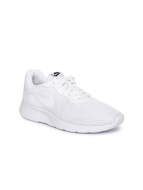 Nike Women White Tanjun Sneakers
