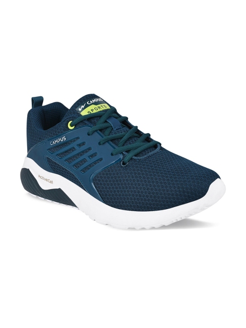 Campus Men Turquoise Blue Mesh Running Shoes