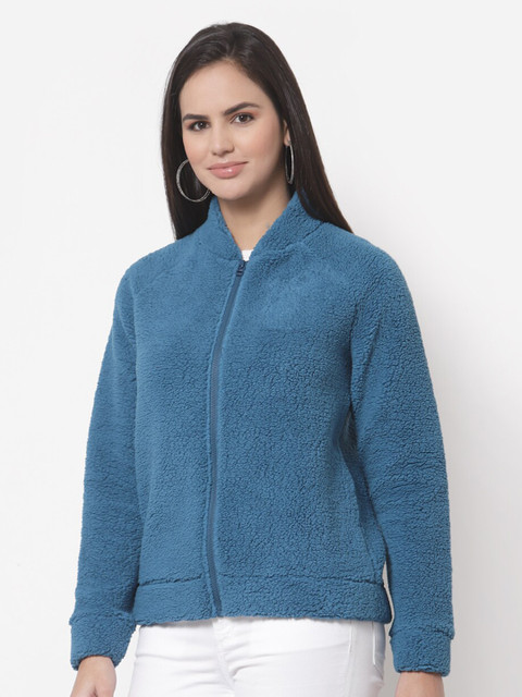 Club York Women Blue Solid Sweatshirt 
Club York Women Blue Solid Sweatshirt