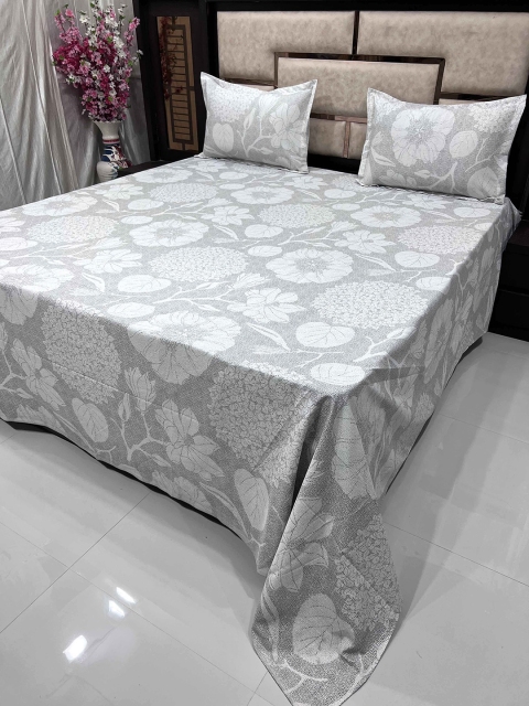 Pure Decor Grey & Off White Printed Cotton 400 TC King Bedsheet with 2 Pillow Covers
Pure Decor Grey & Off White Printed Cotton 400 TC King Bedsheet with 2 Pillow Covers