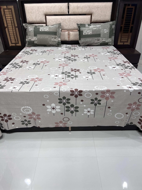 Pure Decor Unisex Multi King Size 400 TC Pure Cotton Bedsheet with 2 Pillow Covers, Grey
Pure Decor Unisex Multi King Size 400 TC Pure Cotton Bedsheet with 2 Pillow Covers, Grey