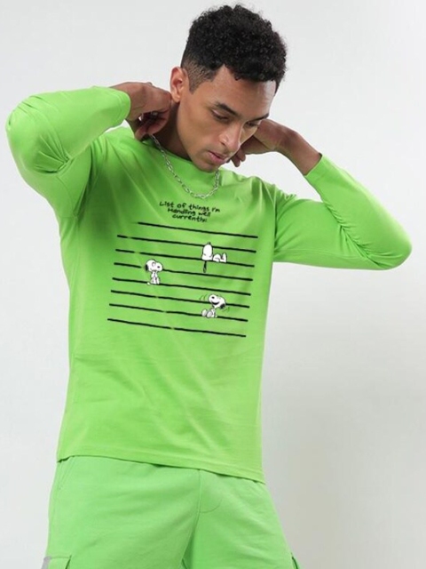 Bewakoof Men Green Printed T-shirt
