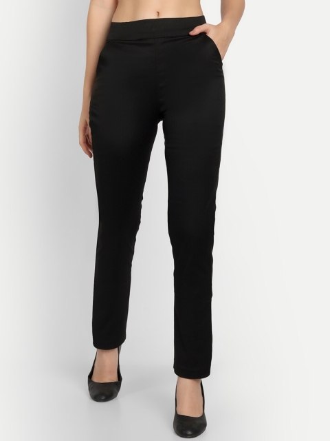 APELLA Women Black Trousers