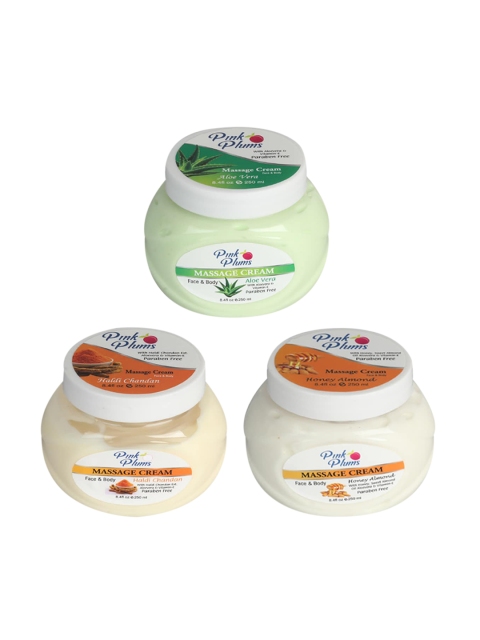 Pink Plums Set Of 3 Paraben Free Aloevera Haldi & chandan Face Moisturisers 750ml, Multi
Pink Plums Set Of 3 Paraben Free Aloevera Haldi & chandan Face Moisturisers 750ml, Multi