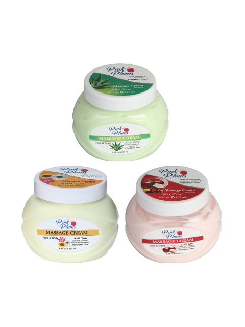 Pink Plums Set Of 3 Paraben Free Aloevera FRUIT MIX Anti- Tan Face Moisturisers 750ml, Multi
Pink Plums Set Of 3 Paraben Free Aloevera FRUIT MIX Anti- Tan Face Moisturisers 750ml, Multi