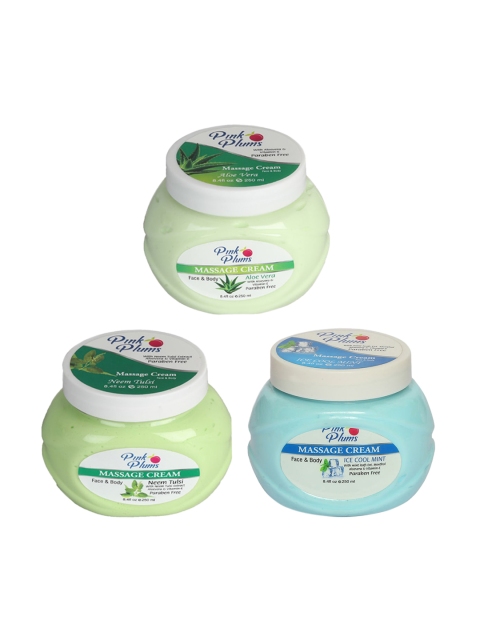 Pink Plums Set Of 3 Paraben Free Aloevera Ice Cool Neem Face Moisturisers-250ml Each, Multi
Pink Plums Set Of 3 Paraben Free Aloevera Ice Cool Neem Face Moisturisers-250ml Each, Multi