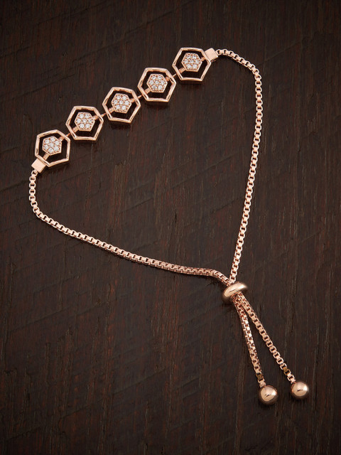 Kushal's Fashion Jewellery Women White & Rose Gold Cubic Zirconia Wraparound Bracelet
Kushal's Fashion Jewellery Women White & Rose Gold Cubic Zirconia Wraparound Bracelet