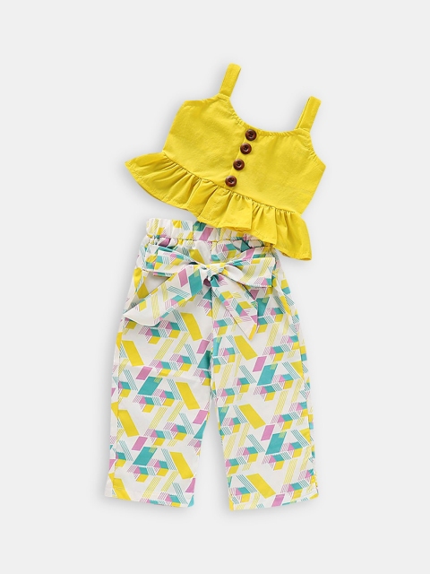 Hopscotch Girls Yellow Clothing Set