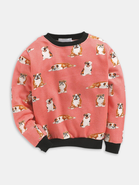Hopscotch Girls Peach-Coloured Printed Sweatshirt
Hopscotch Girls Peach-Coloured Printed Sweatshirt