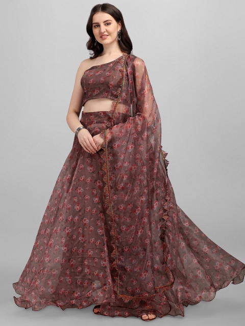 Fashionuma Brown & Red Printed Semi-Stitched Lehenga & Unstitched Blouse With Dupatta
Fashionuma Brown & Red Printed Semi-Stitched Lehenga & Unstitched Blouse With Dupatta