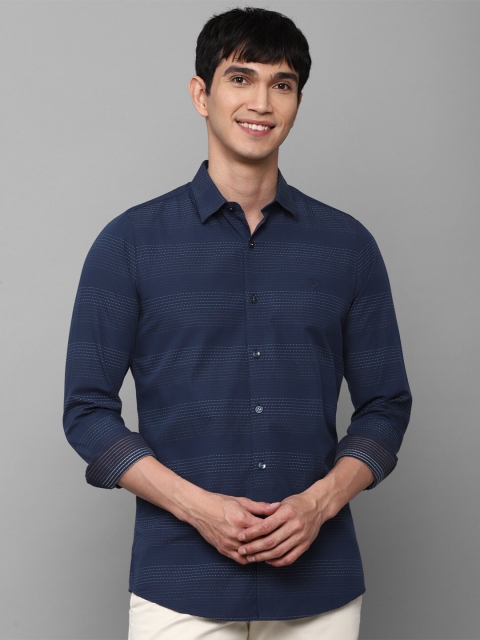 Allen Solly Men Navy Blue Slim Fit Horizontal Stripes Pure Cotton Printed Casual Shirt
Allen Solly Men Navy Blue Slim Fit Horizontal Stripes Pure Cotton Printed Casual Shirt