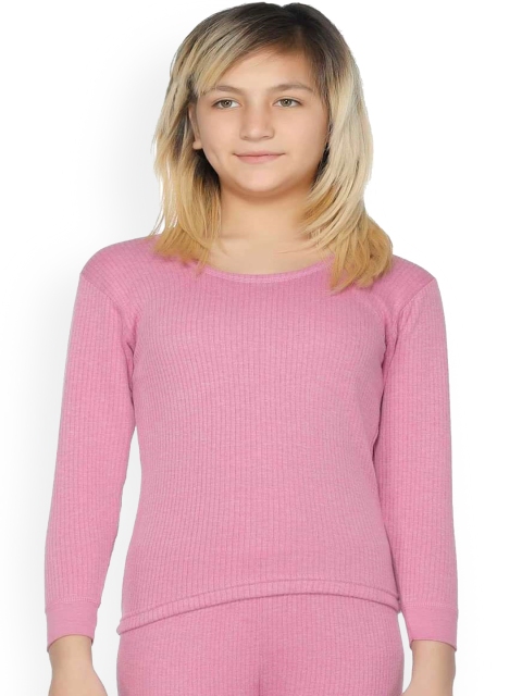 Bodycare Kids Girls Fuchsia Pink Solid Thermal Tops
