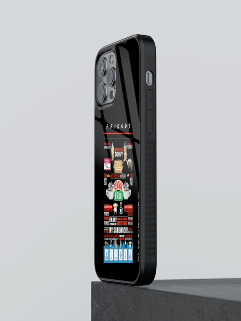 macmerise Black Printed Friends Favorites iPhone 12 Pro Max Back Case