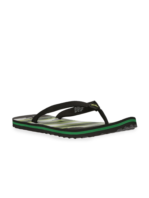 Puma Unisex Black Printed Beach IDP Flip-Flops