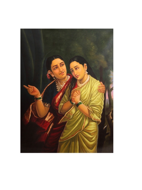 Exotic India Green & Yellow A Mother Consoling Her Newly Wedded Daughter Oil Painting Wall Art
Exotic India Green & Yellow A Mother Consoling Her Newly Wedded Daughter Oil Painting Wall Art