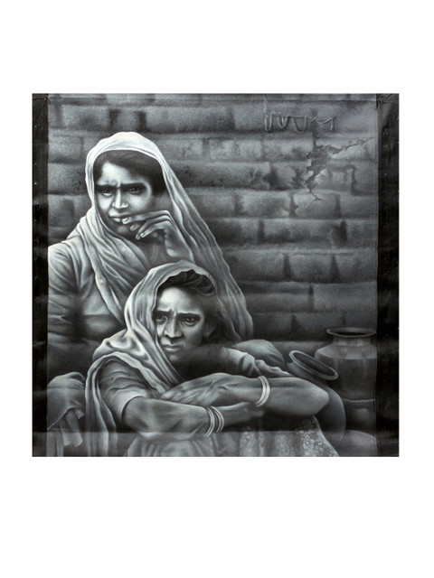 Exotic India Black & Grey Printed Potters Sisters Wall Art
Exotic India Black & Grey Printed Potters Sisters Wall Art