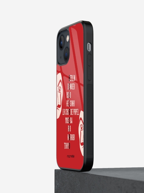 Macmerise Red & White Printed iPhone 13 Mini Phone Case