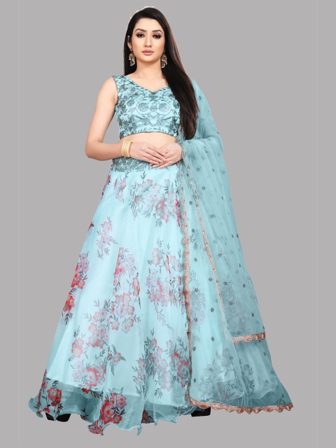 YOYO Fashion Blue & Pink Embroidered Semi-Stitched Lehenga & Unstitched Blouse With Dupatta
YOYO Fashion Blue & Pink Embroidered Semi-Stitched Lehenga & Unstitched Blouse With Dupatta