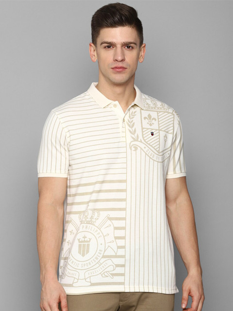 Louis Philippe Sport Men Cream-Coloured & Brown Striped Polo Collar Slim Fit T-shirt
Louis Philippe Sport Men Cream-Coloured & Brown Striped Polo Collar Slim Fit T-shirt