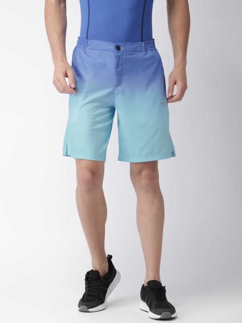 2GO Men Blue Tie-Dyed Sports Shorts