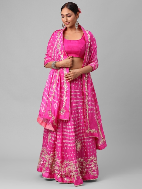 Kastiel Pink & Off White Embellished Semi-Stitched Lehenga & Unstitched Blouse With Dupatta
Kastiel Pink & Off White Embellished Semi-Stitched Lehenga & Unstitched Blouse With Dupatta