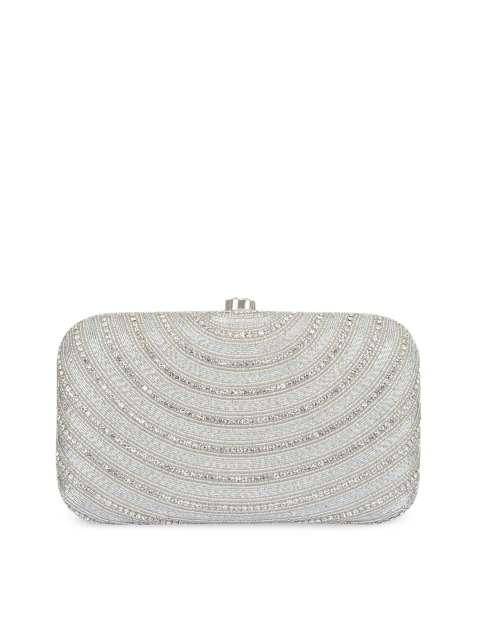 INAAYA Women Silver Clutches