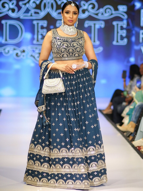 ODETTE Blue Embellished Sequinned Semi-Stitched Lehenga & Unstitched Blouse With Dupatta
ODETTE Blue Embellished Sequinned Semi-Stitched Lehenga & Unstitched Blouse With Dupatta