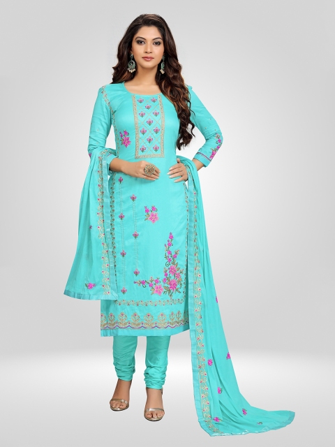 Nivah Fashion Sea Green & Gold-Toned Embroidered Pure Cotton Unstitched Dress Material
Nivah Fashion Sea Green & Gold-Toned Embroidered Pure Cotton Unstitched Dress Material