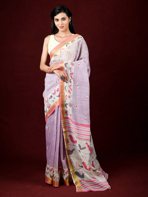 Exclusiva Pink & Purple Zari Saree
Exclusiva Pink & Purple Zari Saree