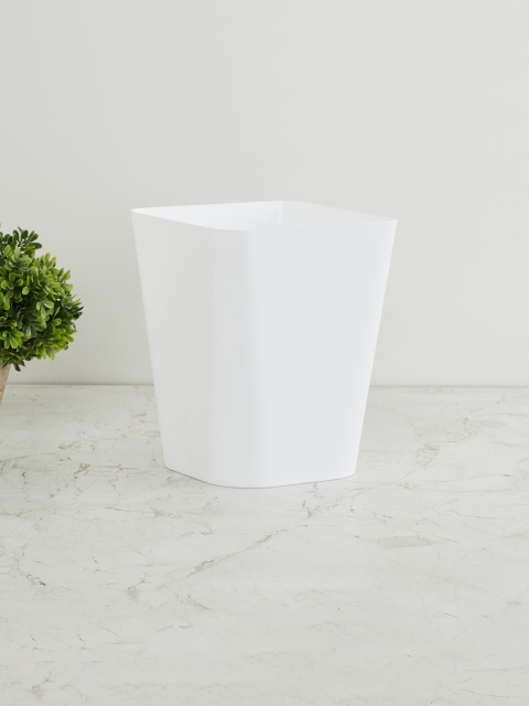 Home Centre White Solid Open Bin - 6.5 L
