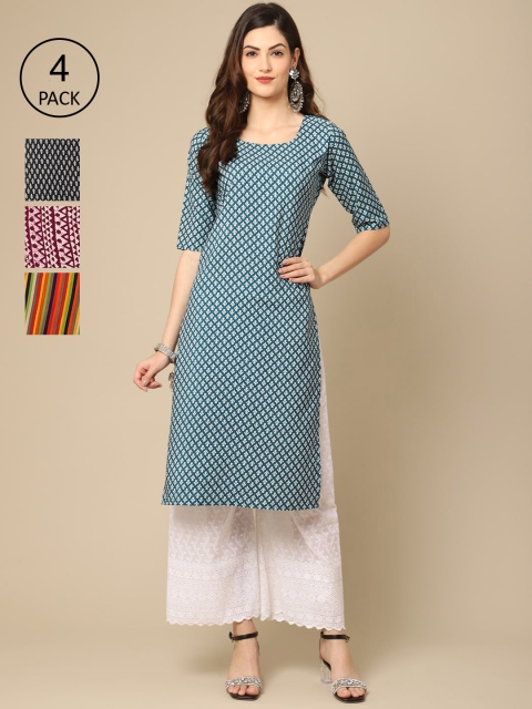 Ethnic basket Women Teal & Black Paisley Striped Mirror Work Block Print Crepe Kurta
Ethnic basket Women Teal & Black Paisley Striped Mirror Work Block Print Crepe Kurta